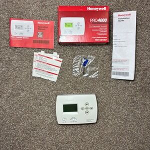 Honeywell PRO 4000 Programmable Thermostat TH4110D1007 White HVAC Control